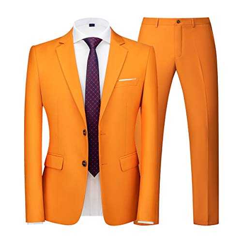 Mens Suit Slim Fit 2 Piece Tuxedo 2 Buttons Pure Jacket & Pants