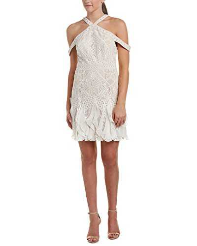 BCBGMAXAZRIA Womens Leighann Dress Sleeveless Dress - Off-White -