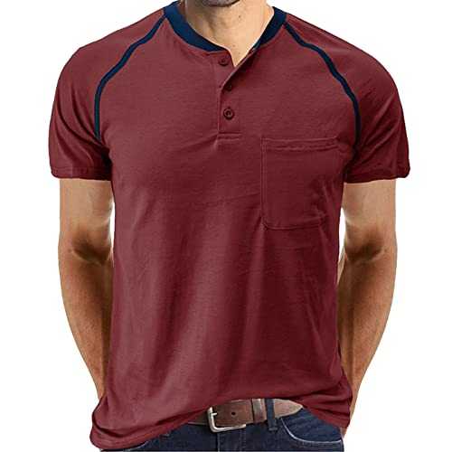 Male Spring and Summer Short Sleeve Round Neck Mesh Breathable Solid Color Slit Bottoming Top T Shirt Fleece Tops for Men Uk Plain Black T Shirt Men Thank You Teacher Gifts Sale Clearance Items