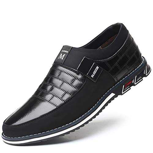 COSIDRAM Mens Casual Shoes Sneakers Slip on Loafers Comfort Fashion Walking Mocassins Business Work Dress