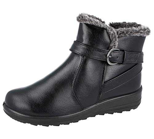 Cushion Walk Winter Warm Lined Ankle Boots Womens Padded UK 4-8
