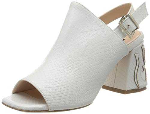 Pinko Women's Ortica Sling Back Sandals, White (Bianco Brillante Z04), 7 UK