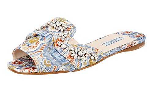 Prada Women's 1XX214 Multicoloured Fabric Sandals UK 4.5 / EU 37.5