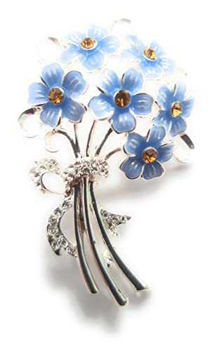 equilibrium Forget Me Not Silver Plated Brooch