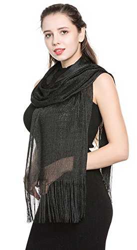World of Shawls Scarf Wrap for Evening Dresses - Sheer Bridal Women's Scarves for Prom, Wedding, Party