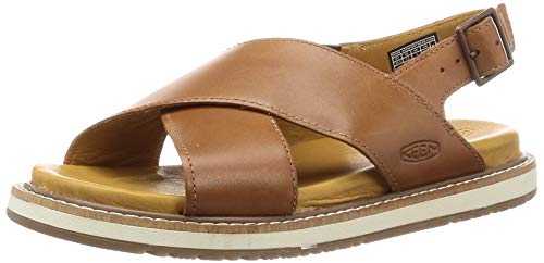 KEEN Women’s Leather Cross Strap Casual Leather Sandal Size: 8 UK