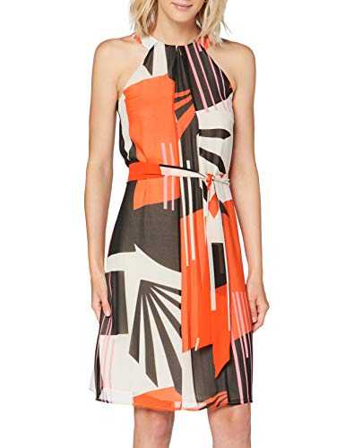 ESPRIT Collection Women's 040eo1e325 Dress, 828/Red Orange 4, 40