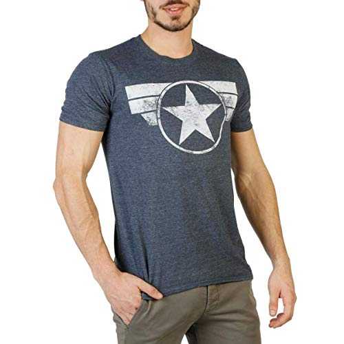 Marvel Men's Captain America Cap Logo T-Shirt