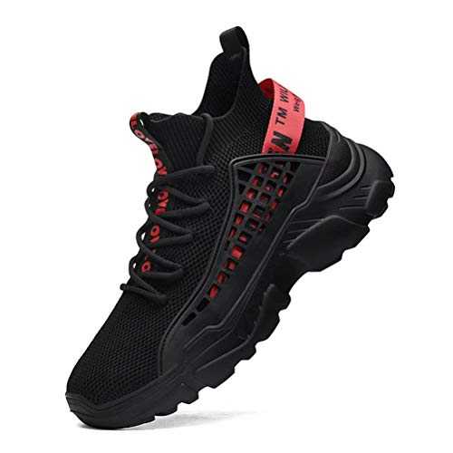 Fushiton Mens Trainers Running Shoes Hi Top Casual Shoes Fashion Sport Sneakers Walking Lightweight Breathable
