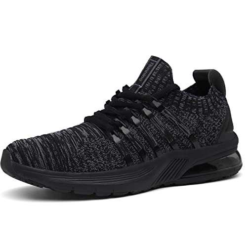 Mens Womens Trainers Air Running Shoes Lightweight Comfy Shock Absorbing Gym Walking Sports Casual Jogging Sneakers 4-12.5 UK