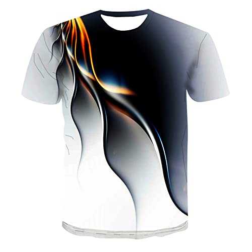 Men's 3D Novelty Tshirts Men Graphic Funny Tees 3D Printed Crewneck Short Sleeve Summer Casual Tees Blouse Tops 18Th Birthday Gifts for Boys Warehouse Clearance Bargains Sale