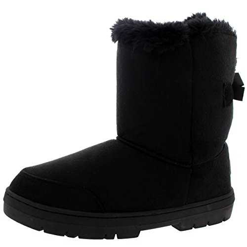 Holly Womens One Bow Tall Classic Waterproof Winter Rain Snow Boots