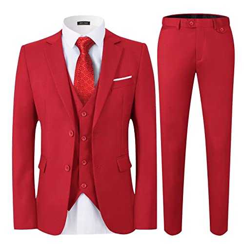WEEN CHARM Men's Classic Business Suit Pants Set