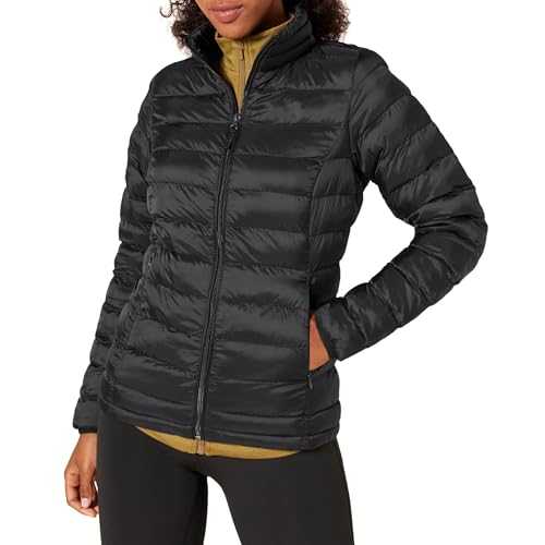 Amazon Essentials Women's Lightweight Long-Sleeved, Water-Resistant, Packable Puffer Jacket (Available in Plus Size)