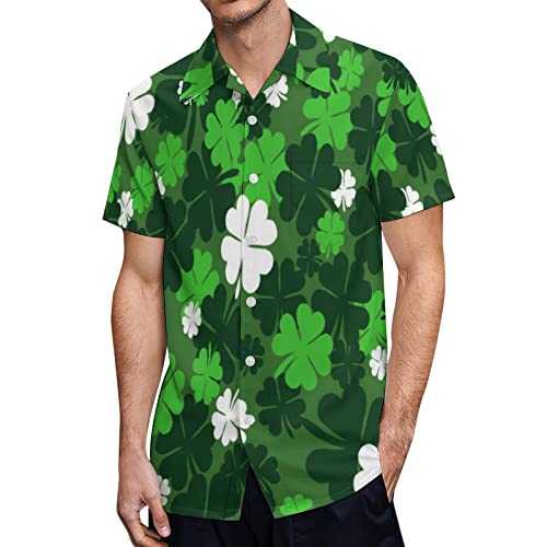 COOFANIN St Patricks Day Shirt Mens XL St Patrick's Day Scrub Tops Men Valentines Day Gifts for Men 2024 Muscle Fit T Shirt for Men Tops Blouses St Patricks Day Casual Daily Shirts UK Sales Clearance