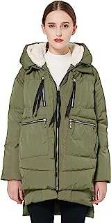 Orolay Women's Thickened Down Jacket Parka Hooded Long Puffer Coat for Winter