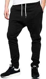 Mens Skinny Jogging Bottoms Work Casual Joggers Tracksuit Fleece Pants Gym Trousers