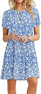 MOLERANI Summer Dresses for Women UK Casual T-Shirt Dress Short Sleeve Ladies Beach Dress